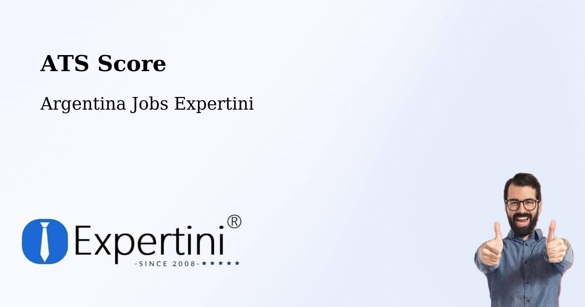 Resume ATS Score & Job Description Match Tool – Corrientes - Argentina Jobs Expertini