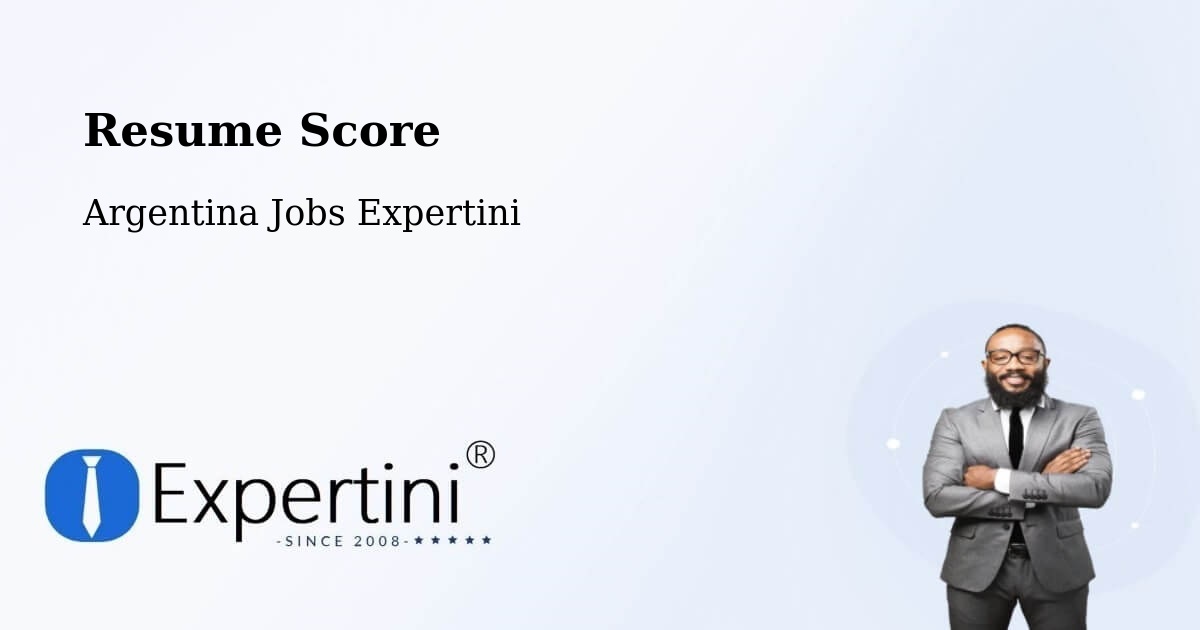 Resume Score & Job Description Match Tool – Corrientes - Argentina Jobs Expertini